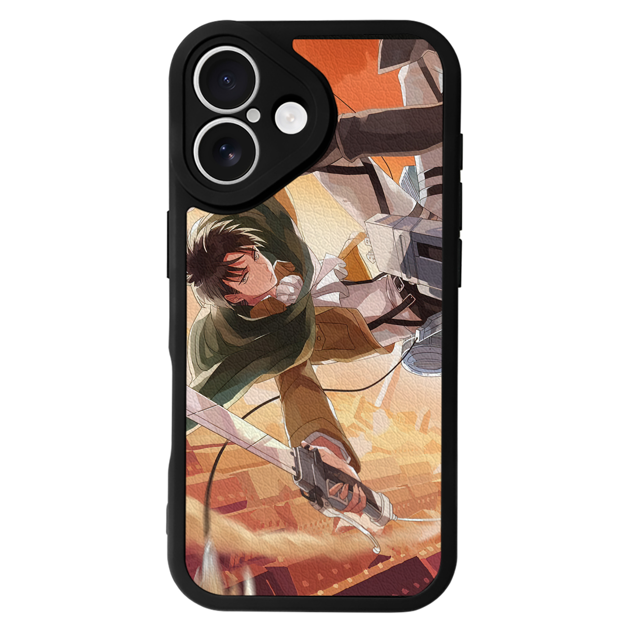 （画像用） 進撃の巨人 Attack on Titan 【iPhone 16シリーズ対応】シリコンスマホケース（レザー調） 材質：シリコン